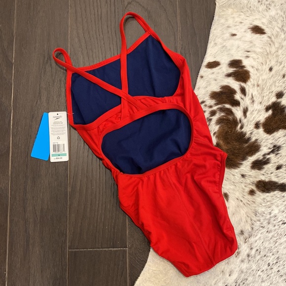 Speedo Lifeguard Flyback One Piece Swimsuit 34 Medium - Picture 2 of 7